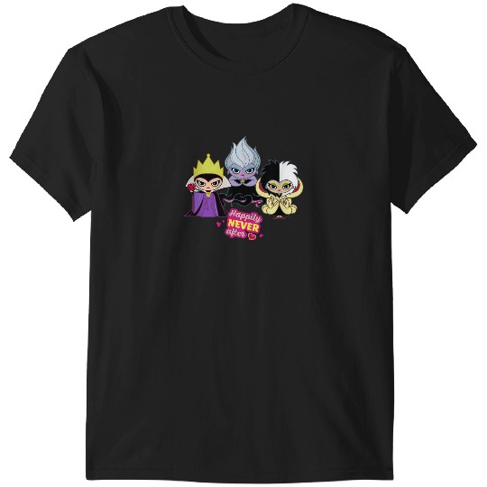 Disney Villains Queen Ursula Cruella Happily NEV T-Shirts