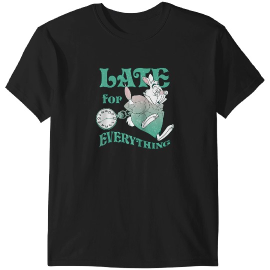 Disney Alice In Wonderland Late For Everything Raglan Baseball Tee T-Shirts