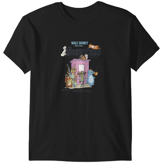 Disney The Aristocats Cats Playing Piano Raglan Baseball Tee T-Shirts
