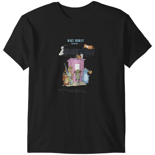 Disney The Aristocats Cats Playing Piano Raglan Baseball Tee T-Shirts