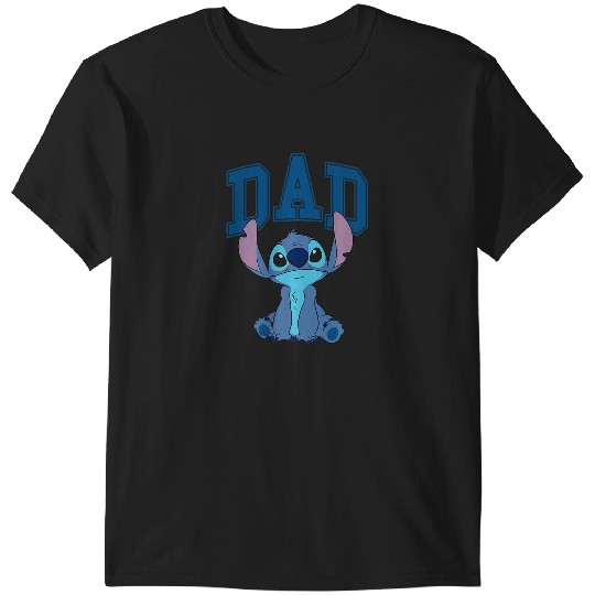 Disney Lilo Stitch Vintagess Dad Cool Stitch Collegiate Logo Premium T-Shirts