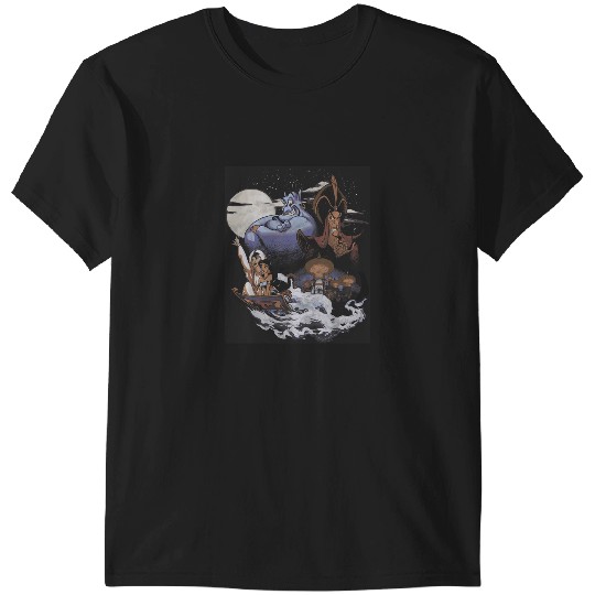 Disney Aladdin Winds of Agrabah Main Cast Graphi T-Shirts