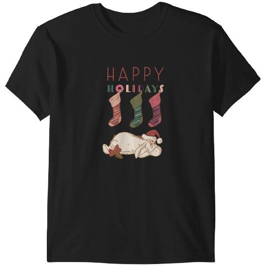Disney Winnie the Pooh Eeyore Happy Holidays_1 Merry Christmas 2024 T-Shirts