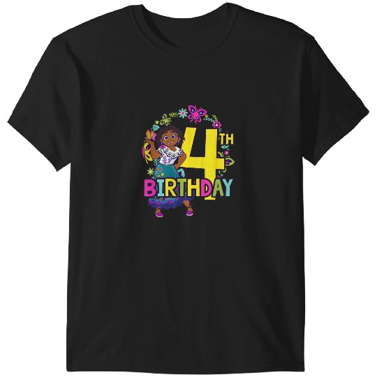 Disney Encanto Mirabel 4th Birthday Smile Floral T-Shirts