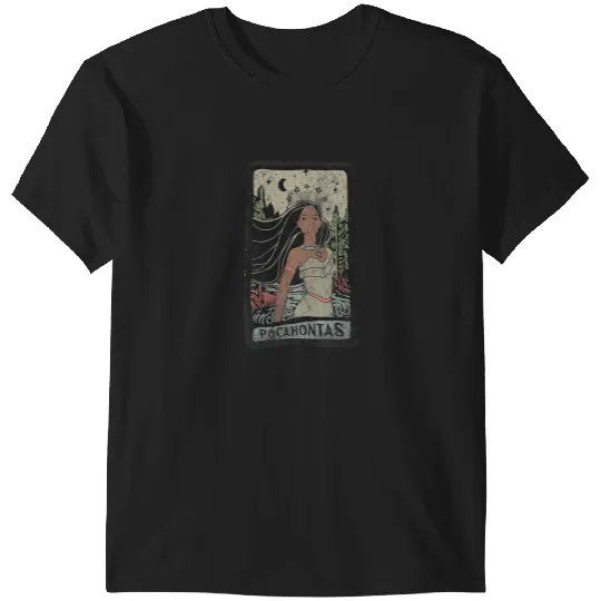 Disney Pocahontas Vintagess Portrait Style Graphic T-Shirts