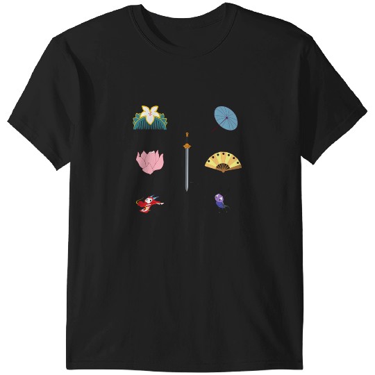 Samurai Warrior  : Disney Mulan Anime Mushu, Mulan and Mushu T-Shirts