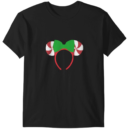 christmas peppermint ears  : Mickey Disney Christmas, Disney Christmas T-Shirts