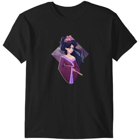 Kagura pinup Sticker1: Disney Mulan Anime Mushu, Mulan and Mushu T-Shirts