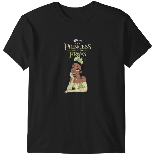 Disneyss The Princess And The Frog Iconic Tiana Chest Poster T-Shirts