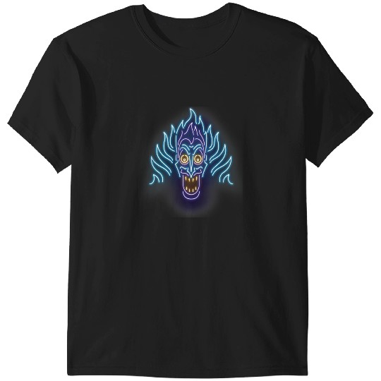 Disney Herculesss Neon Hades Head Shot Graphic T-Shirts