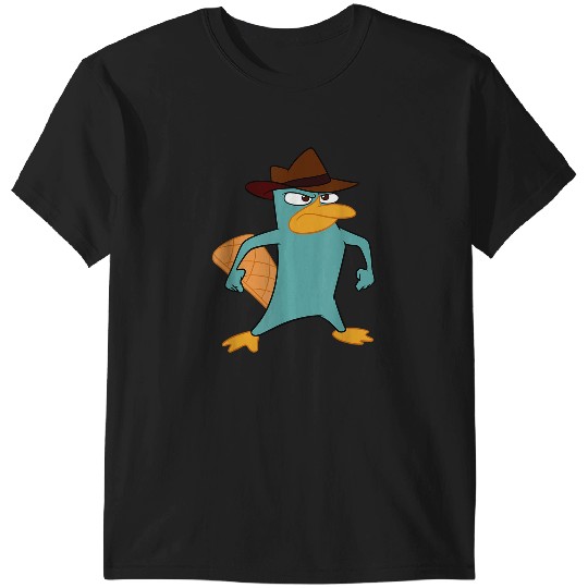 Disneyss Phineas And Ferb Perry The Platypus Bravesss Stance T-Shirts