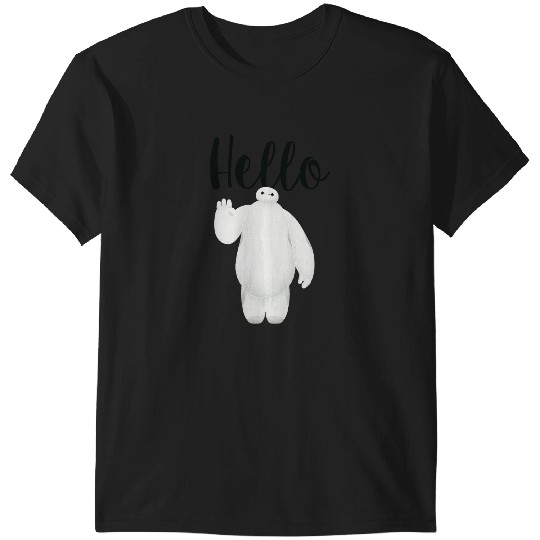 Disney Big Hero 6 Baymax Hello Wave Graphic T-Shirts