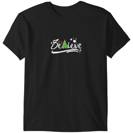 Believe in Christmas Spirit  : Mickey Disney Christmas, Disney Christmas T-Shirts