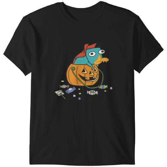 Disneyss Phineas And Ferb Halloween Vampire Perry The Platypus T-Shirts
