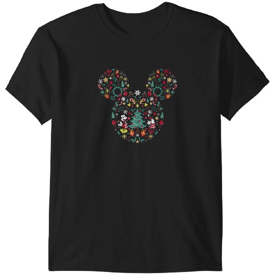 Discover Disney Mickey And Friends Christmas Icon Mix Mouse Ears T-Shirts
