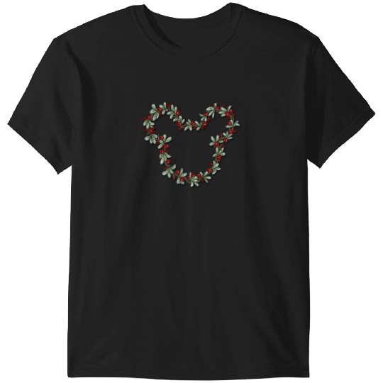 Berry wreath  : Mickey Disney Christmas, Disney Christmas T-Shirts