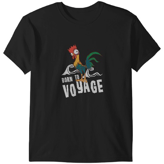 Discover Disney Moana Hei Hei Rooster Born To Voyage Chest Portrait T-Shirts