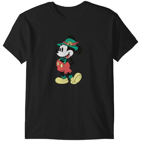 Discover Comic Cartoon Mouse And Friends Mouse Lederhosen Portrait  : Mickey Disney Christmas, Disney Christmas T-Shirts