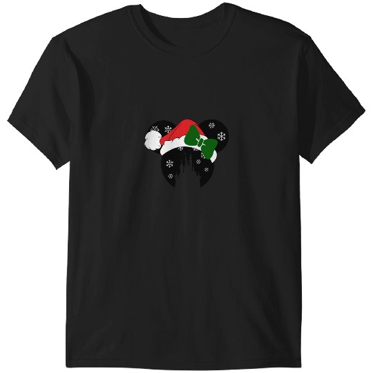 Discover Christmas hat mouse with bow  : Mickey Disney Christmas, Disney Christmas T-Shirts