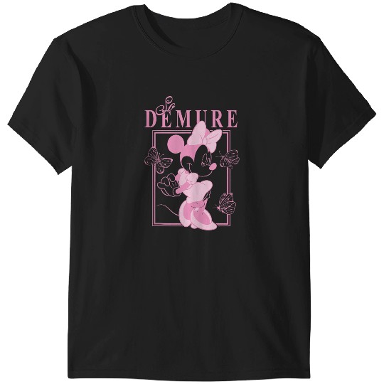 Discover Disneyss Minnie Mouse So Demure Cute Minnie Big Chest Logo T-Shirts