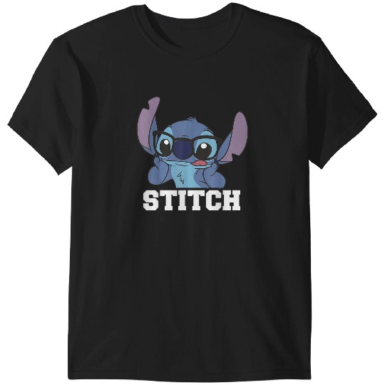 Discover Disney Lilo & Stitch Nerdy Stitch Portrait T-Shirts