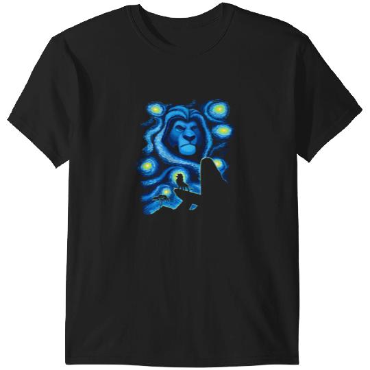 Disney Lion King Mufasa Starry Night Pride Rock Hoodie T-Shirts