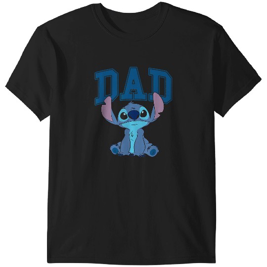 Disney Lilo & Stitch Dad Cool Stitch Collegiate Logo T-Shirts