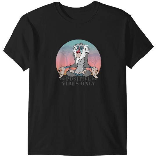 Discover Disney The Lion King Rafiki Positive Vibes Only T-Shirts