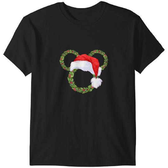 Discover Santa Wreaths  : Mickey Disney Christmas, Disney Christmas T-Shirts