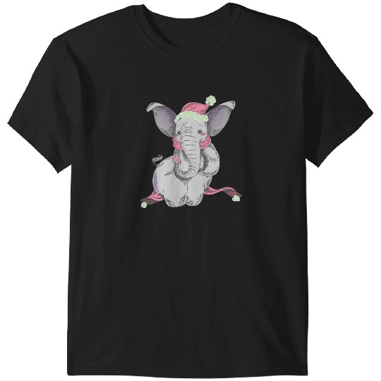 Discover Snuggly Elephant with a Frosted Sugar Cookie Sticker, Disney Elephant Dumbo Christmas , Dumbo Christmas T-Shirts