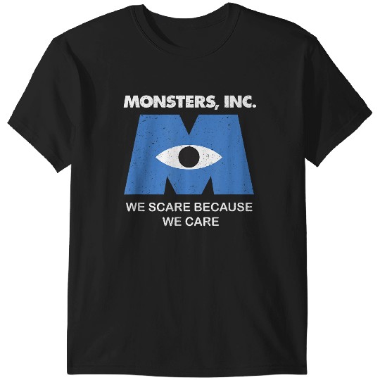 Disneyss Pixars Monsters Inc We Scare Because We Care Vintages T-Shirts