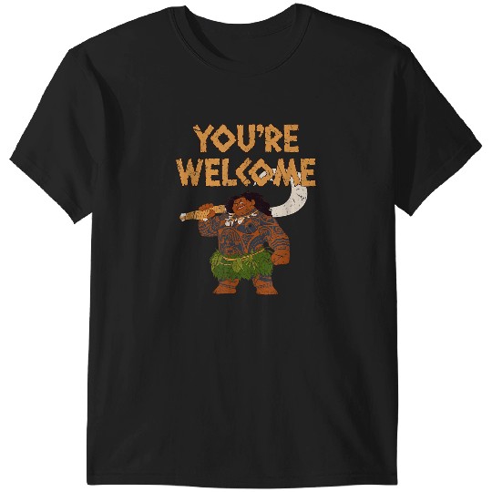 Discover Disneyss Moana Maui Confident Pose You're Welcome Retro Logo T-Shirts