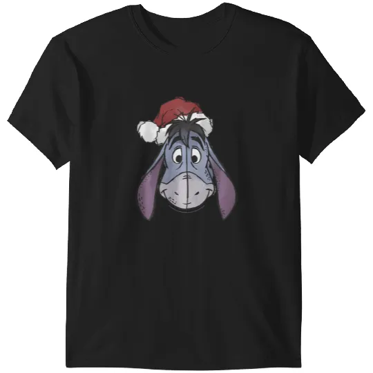 Disney Winnie The Pooh Christmas Eeyore Santa Hat T-Shirts