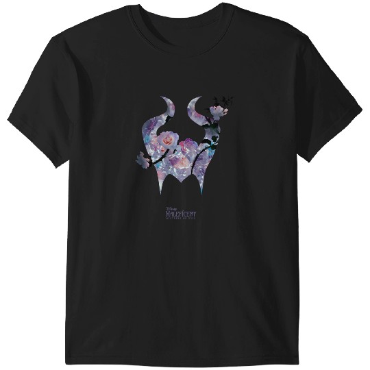 Discover Disney Maleficent Mistress Of Evil Floral Horns T-Shirts