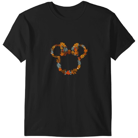 Discover Disney Mickey And Friends Autumn Foliage Mickey Ears T-Shirts