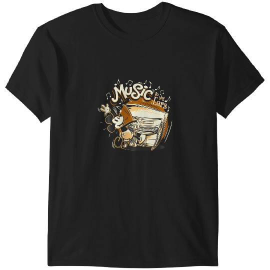 Discover Disney Mickey Mouse Vintage Music To My Ears T-Shirts
