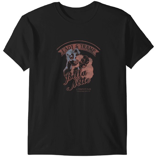 Discover Disney Lady The Tramp Bella Notte Portrait T-Shirts