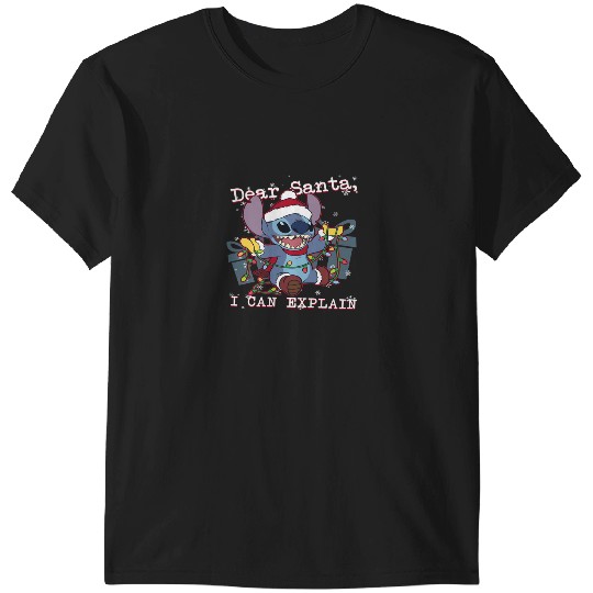Disney Lilo & Stitch Christmas Dear Santa, I Can Explain Long Sleeve T-Shirt T-Shirts