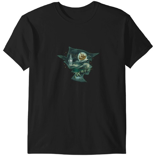Discover Disney Peter Pan Wendy Side View Silhouette Portrait T-Shirts