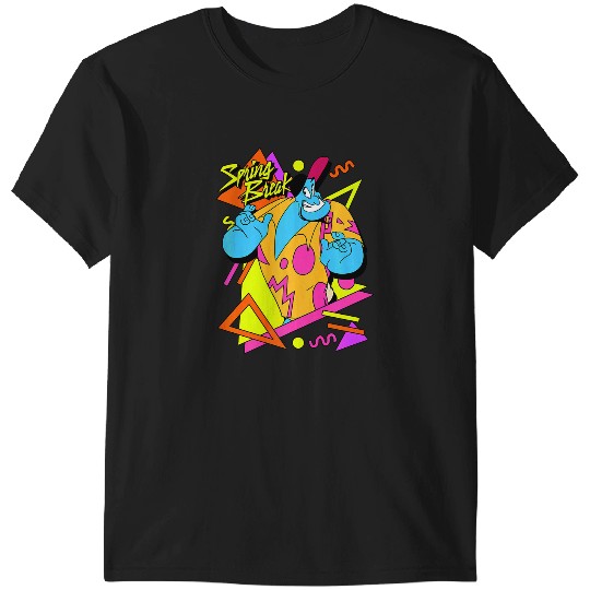 Disney Aladdin Genie Retro 90's Style Poster Premium T-Shirts