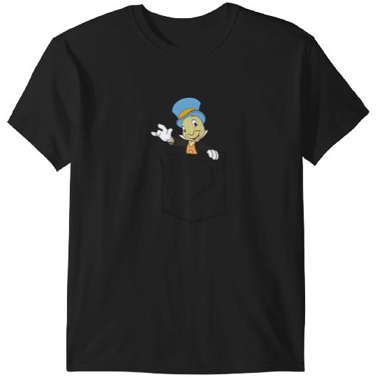 Disney Pinocchio Jiminy Cricket Faux Pocket T-Shirts