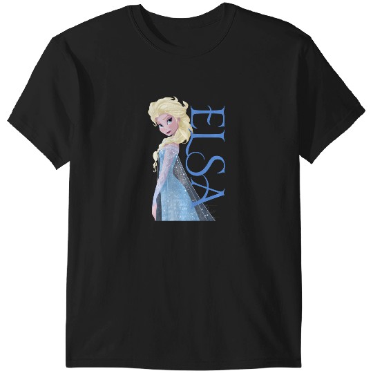 Discover Disney Frozen Elsa Snow Queen Sparkle Profile Logo T-Shirts