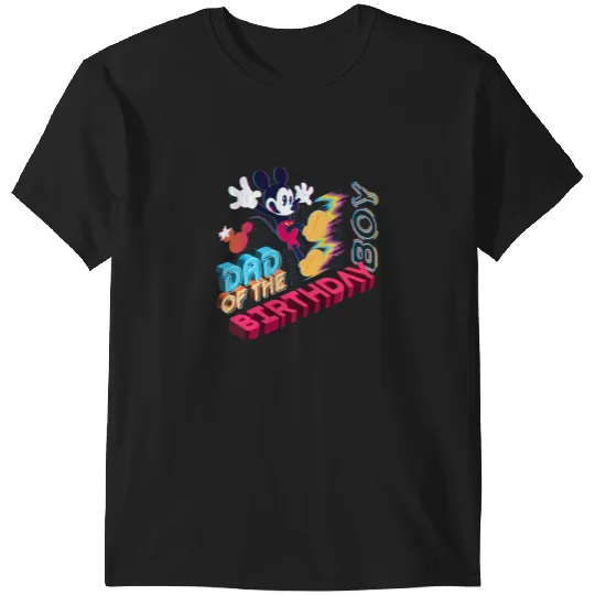 Disney Mickey Mouse Family Star Dad Of The Birthday Boy T-Shirts