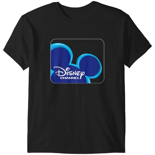 Disney Channel  Mickey Mouse Blue Retro 2000s Logo Premium T-Shirts