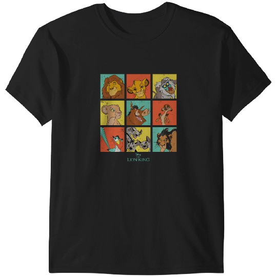 Discover Disney The Lion King Characters 90S Grid T-Shirts