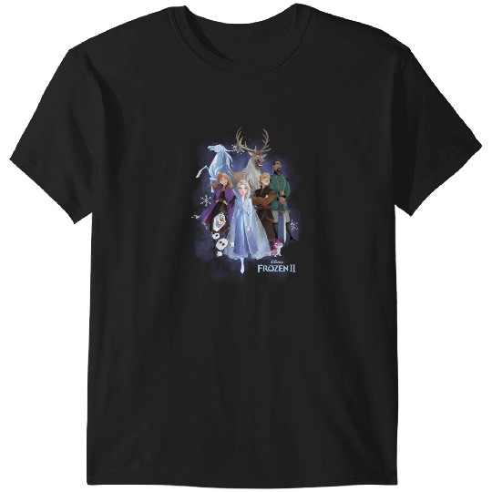 Discover Disney Frozen 2 Group Shot Walking Into Forest T-Shirts