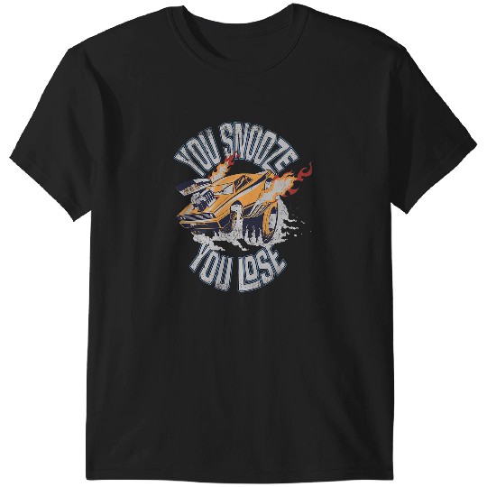 Discover Disney and Pixar’s Cars Snot Rod You Snooze You Lose T-Shirts