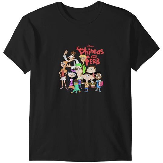 Discover Disney Phineas And Ferb The Group Logo T-Shirts