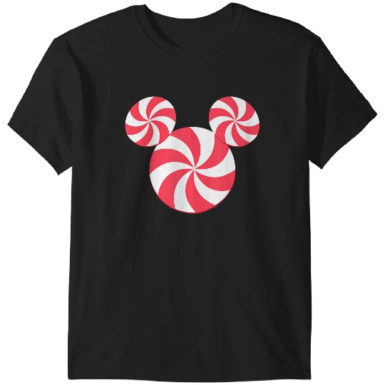Disneyss New Mickey Icon Christmas Peppermint Candy Holiday T-Shirts