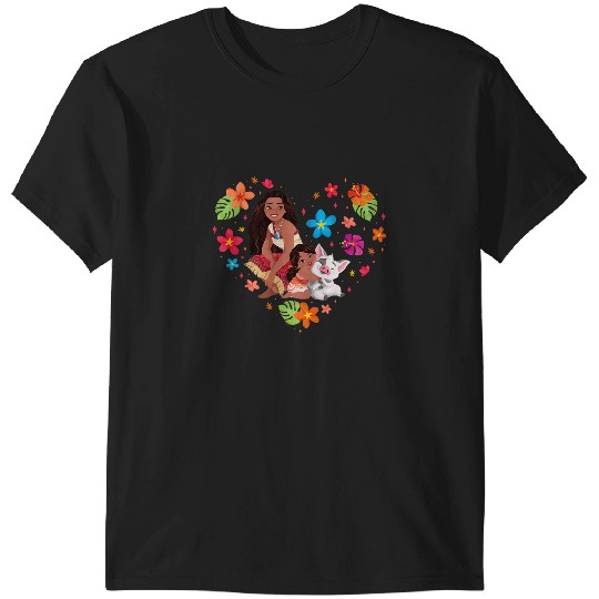 Discover Disney Moana 2 Moana Simea and Pua Tropical Heart Sisters T-Shirts